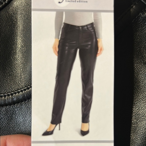 Joie Black Vegan Faux Leather. The Joie Pant. NWT  size 12 - Picture 8 of 15